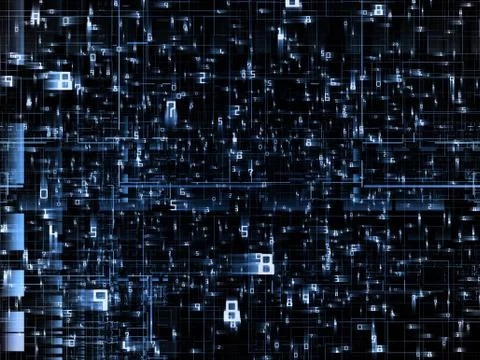 Visualization of the Network Illustrazione stock