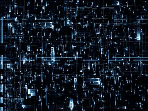 Visualization of the Network Stock Illustration