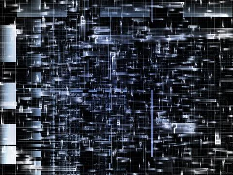 Visualization of the Network 스톡 일러스트