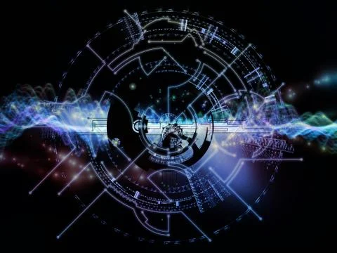 Visualization of Network Stock Illustration