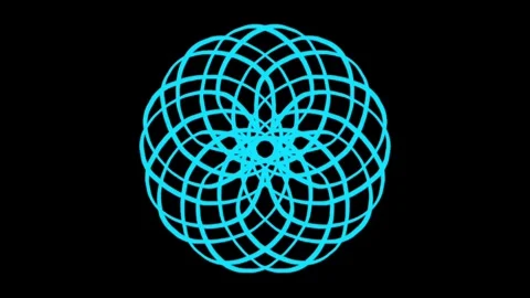 Visualization of numbers with Doodle. Pattern 0.1 Video stock 331744779