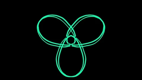 Visualization of numbers with Doodle. Pattern 0.32.026.36 스톡 동영상 331813729