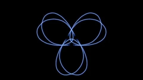 Visualization of numbers with Doodle. Pattern 0.32.030.63 Video stock 331927693