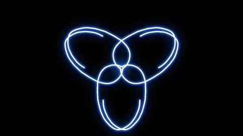 Visualization of numbers with Doodle. Pattern 0.32.033.61 스톡 동영상 331926214