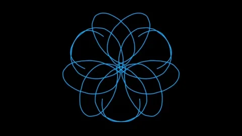 Visualization of numbers with Doodle. Pattern 0.34.004.162 Video stock 332366854