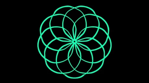 Visualization of numbers with Doodle. Pattern 0.39 Stock Footage 331814101