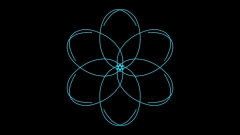 Visualization of numbers with Doodle. Pattern 0.5 Video stock 331744777