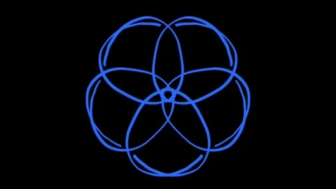 Visualization of numbers with Doodle. Pattern 0.52.024.80 Vídeos de archivo 331933558