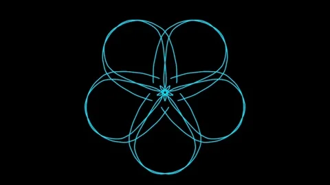 Visualization of numbers with Doodle. Pattern 0.52.027.20 스톡 동영상 331796696