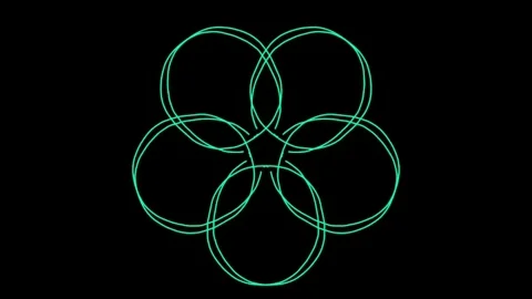 Visualization of numbers with Doodle. Pattern 0.52.027.32 스톡 동영상 331813347