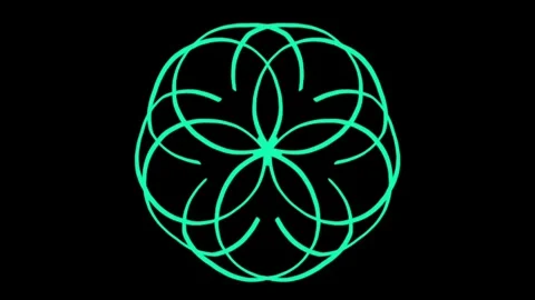 Visualization of numbers with Doodle. Pattern 0.52.032.40 Stock Footage 331814357