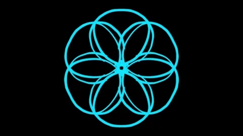 Visualization of numbers with Doodle. Pattern 0.7 Video stock 331744786