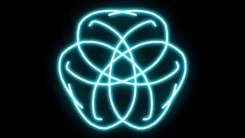 Visualization of numbers with Doodle. Pattern 0.8 Video stock 331744792