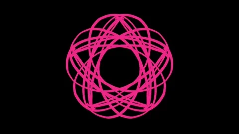 Visualization of numbers with Doodle. Pattern 0.b215.126 Vídeo Stock 332986819