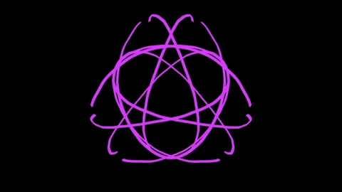 Visualization of numbers with Doodle. Pattern 0.c213.100 Video stock 331933590