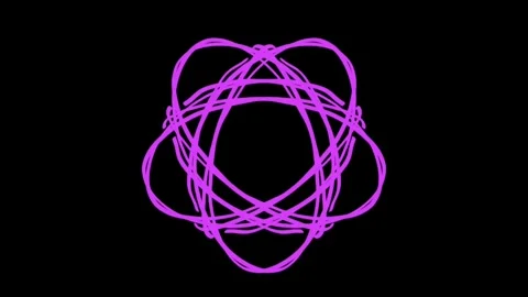 Visualization of numbers with Doodle. Pattern 0.c215.102 Vídeo Stock 332986815