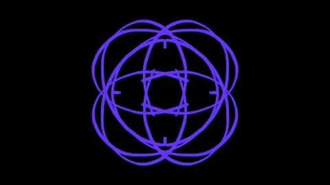 Visualization of numbers with Doodle. Pattern 0.d214.107 Vídeo Stock 332980018