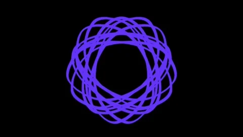 Visualization of numbers with Doodle. Pattern 0.d215.109 Vídeo Stock 332986811