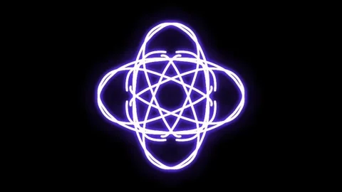 Visualization of numbers with Doodle. Pattern 0.d414.131 Video stock 332980033