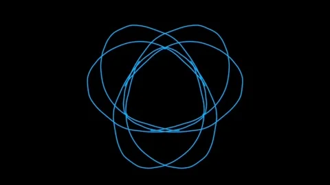 Visualization of numbers with Doodle. Pattern 0.f113.166 Vídeo Stock 332366837