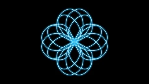 Visualization of numbers with Doodle. Pattern 0.f324.118 Vídeo Stock 332980038