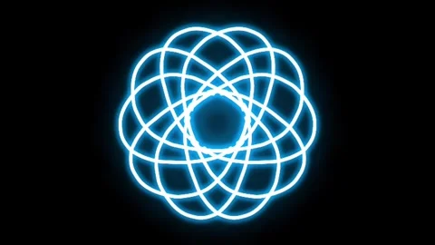 Visualization of numbers with Doodle. Pattern 0.f415.164 Vídeo Stock 332986827