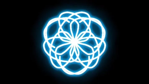 Visualization of numbers with Doodle. Pattern 0.f423.112 Video stock 332366852