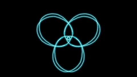 Visualization of numbers with Doodle. Pattern 0.g313.9 Video stock 331744789