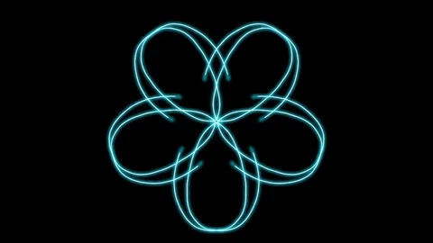 Visualization of numbers with Doodle. Pattern 0.g315.10 Video stock 331744790