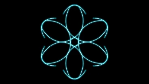 Visualization of numbers with Doodle. Pattern 0.g316.4 Video stock 331744780