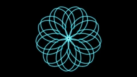 Visualization of numbers with Doodle. Pattern 0.g319.11 Video stock 331791531