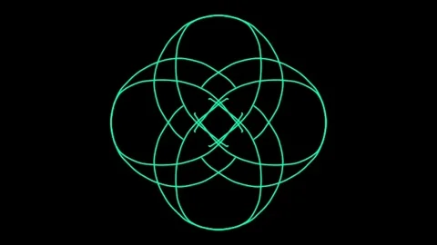 Visualization of numbers with Doodle. Pattern 0.h114.33 Vídeos de archivo 331813564