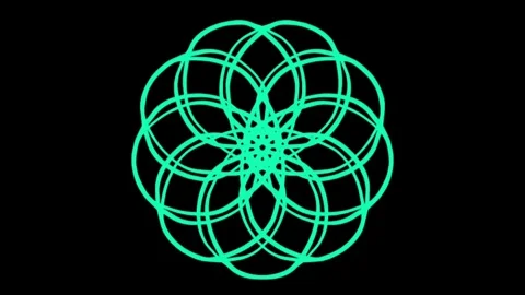 Visualization of numbers with Doodle. Pattern 0.h219.39 Video stock 331814101