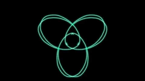 Visualization of numbers with Doodle. Pattern 0.h313.26 Vídeo Stock 331806654