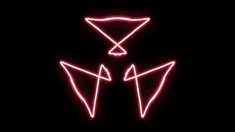 Visualization of numbers with Doodle. Pattern 2-2 Video stock 331652717