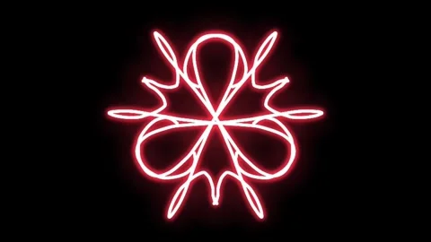 Visualization of numbers with Doodle. Pattern 2.3.000.1 Stock Footage 331652722