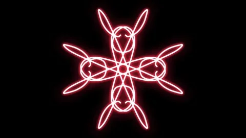 Visualization of numbers with Doodle. Pattern 2.4.000.4 Stock Footage 331652720