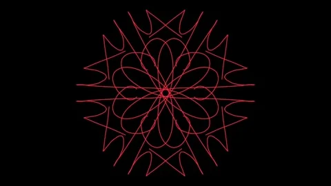 Visualization of numbers with Doodle. Pattern 2.a116.141 Vídeo Stock 334454219