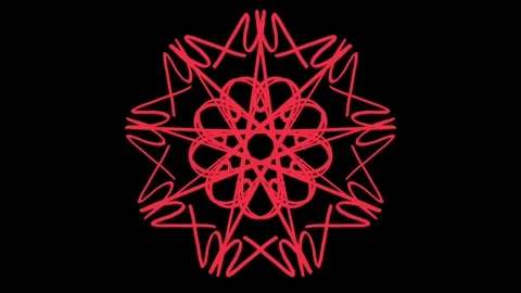 Visualization of numbers with Doodle. Pattern 2.a219.152 Vídeo Stock 334456329
