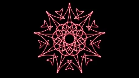 Visualization of numbers with Doodle. Pattern 2.a319.50 Vídeo Stock 334460524