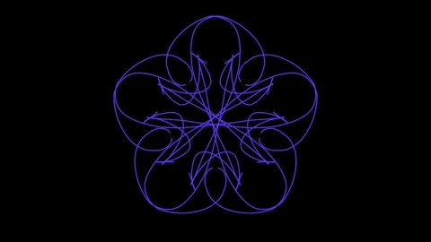 Visualization of numbers with Doodle. Pattern 2.d115.95 库存影片 334616412