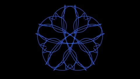 Visualization of numbers with Doodle. Pattern 2.e115.126 库存影片 334624917