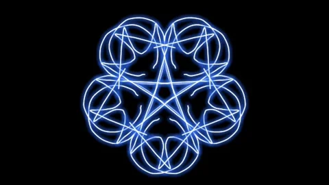 Visualization of numbers with Doodle. Pattern 2.e315.101 Video stock 334647844