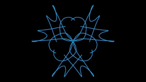 Visualization of numbers with Doodle. Pattern 2.f113.71 Stockbeeldmateriaal 334652821