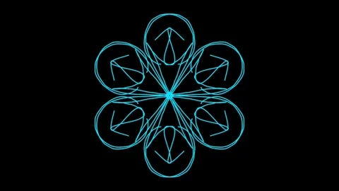 Visualization of numbers with Doodle. Pattern 2.g116.8 库存影片 334669310