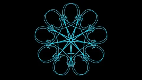 Visualization of numbers with Doodle. Pattern 2.g119.9 库存影片 334669600