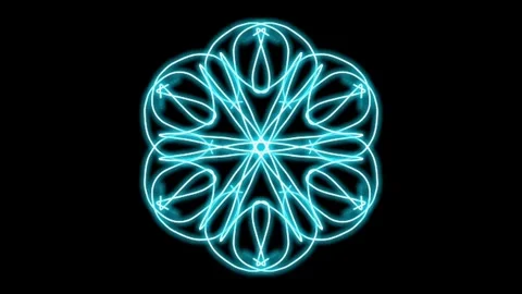 Visualization of numbers with Doodle. Pattern 2.g316.2 Vídeo Stock 334673762