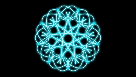 Visualization of numbers with Doodle. Pattern 2.g319.3 Vídeo Stock 334674987