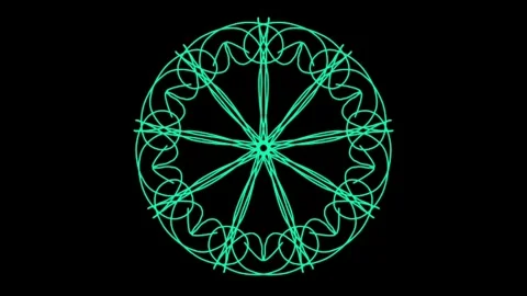 Visualization of numbers with Doodle. Pattern 2.h119.37 Stockbeeldmateriaal 334680637