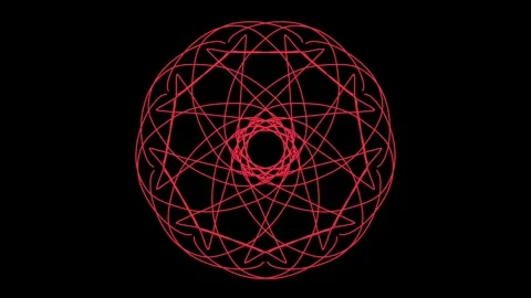 Visualization of numbers with Doodle. Pattern 3.a119.96 Stock-Footage 335395731